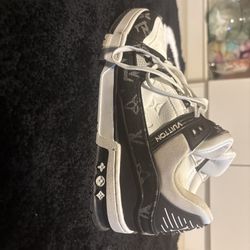 Lv Black And White Trainers 