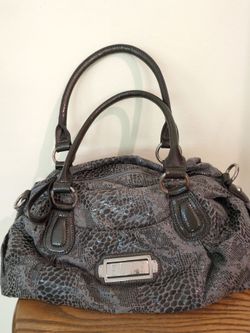Elle Leopard Print Grey Purse