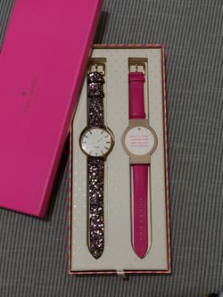 Kate Spade Watch Set - Glitter/Pink