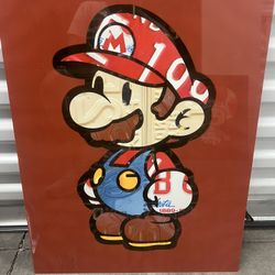 Mario Metal Wall Art – Glossy Finish