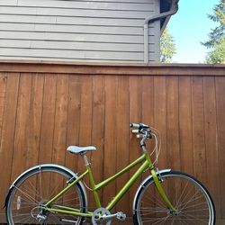 Felt Café 7 Women’s Step-Thru Hybrid / Commuter Bike – 18” Frame - Lightweight Bicycle Low Step