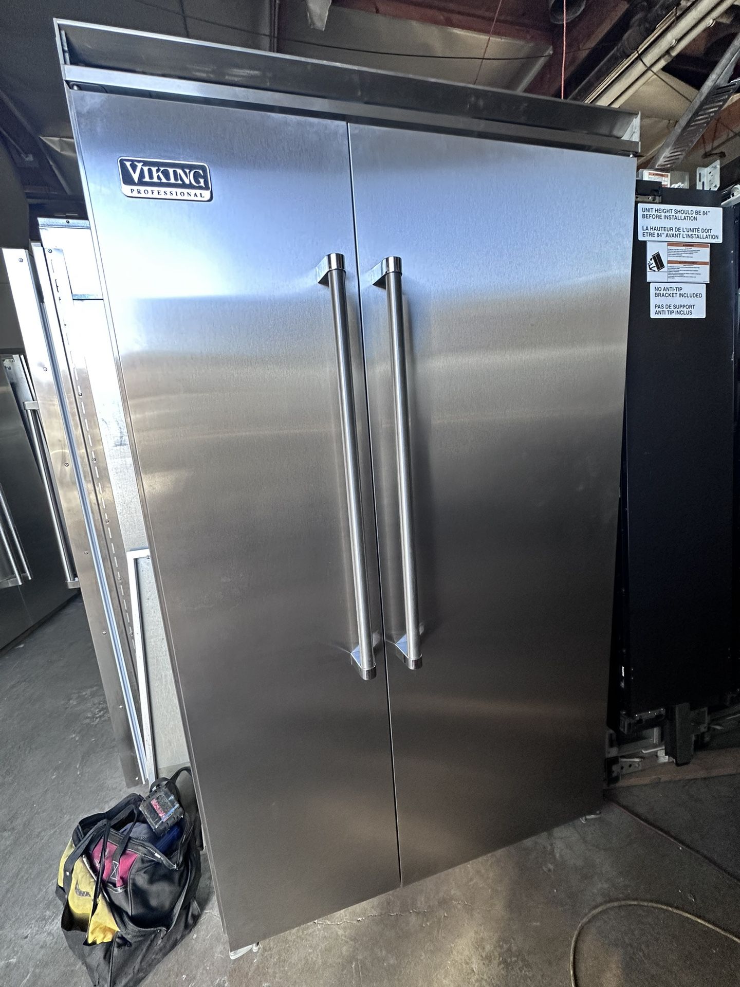 48” Viking Built In Stainless Steel Refrigerator