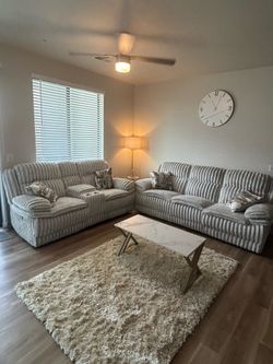 Elegant grey living room set