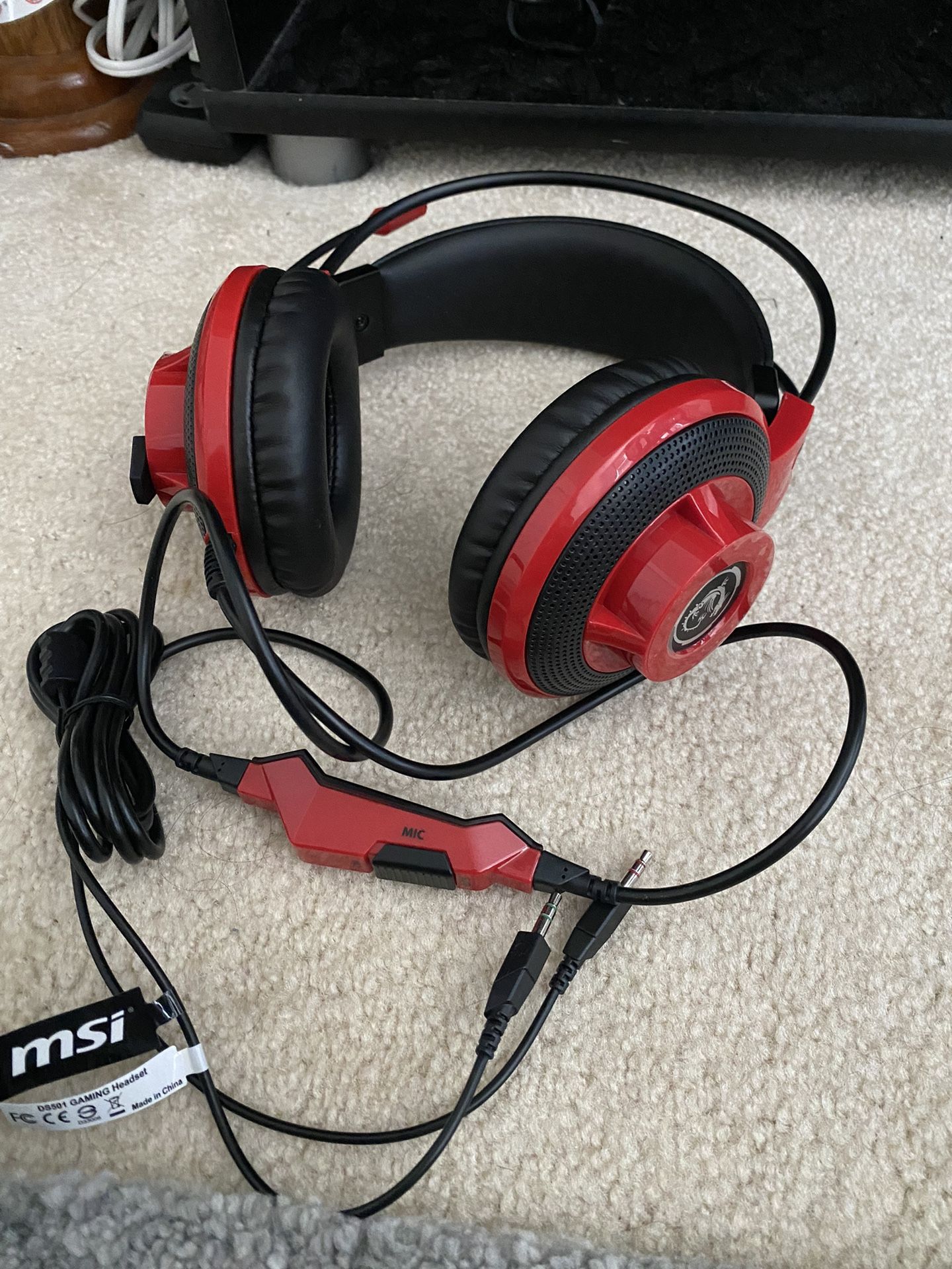 MSI DS501 Gaming Headset - Like New