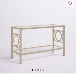 Gold Console Table For Sale 