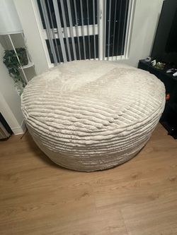 Large Faux Fur Corduroy Bean Bag - (Sealy Bala 5ft)