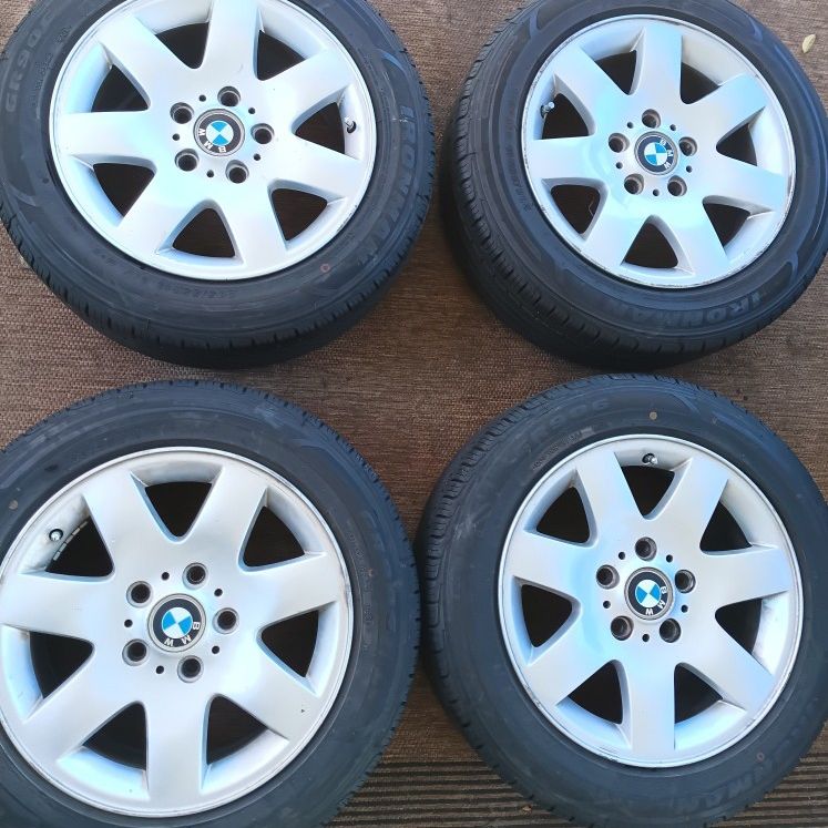 Used 16x7 Rims Bmw 1(contact info removed) original 16x7 rims with tires for Sale in ...