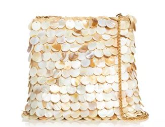 Aqua Sequin Convertible Clutch -