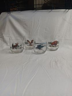 4" Vintage Sonoco Wildlife Drinking Glass 