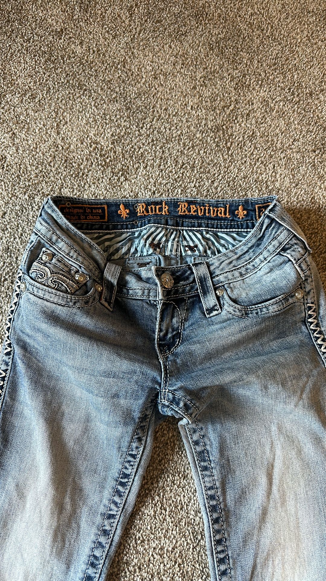 Rock Revival Jeans / Straight Leg Size 25 X30