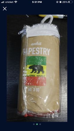 California bear Green yellow Red 420 tapestry bed cover wall poster flag art