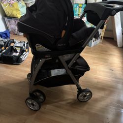 Chicco Stroller And Car seat Set 