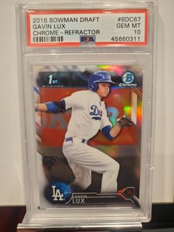 Gavin Lux 2016 Bowman Draft Chrome Refractor