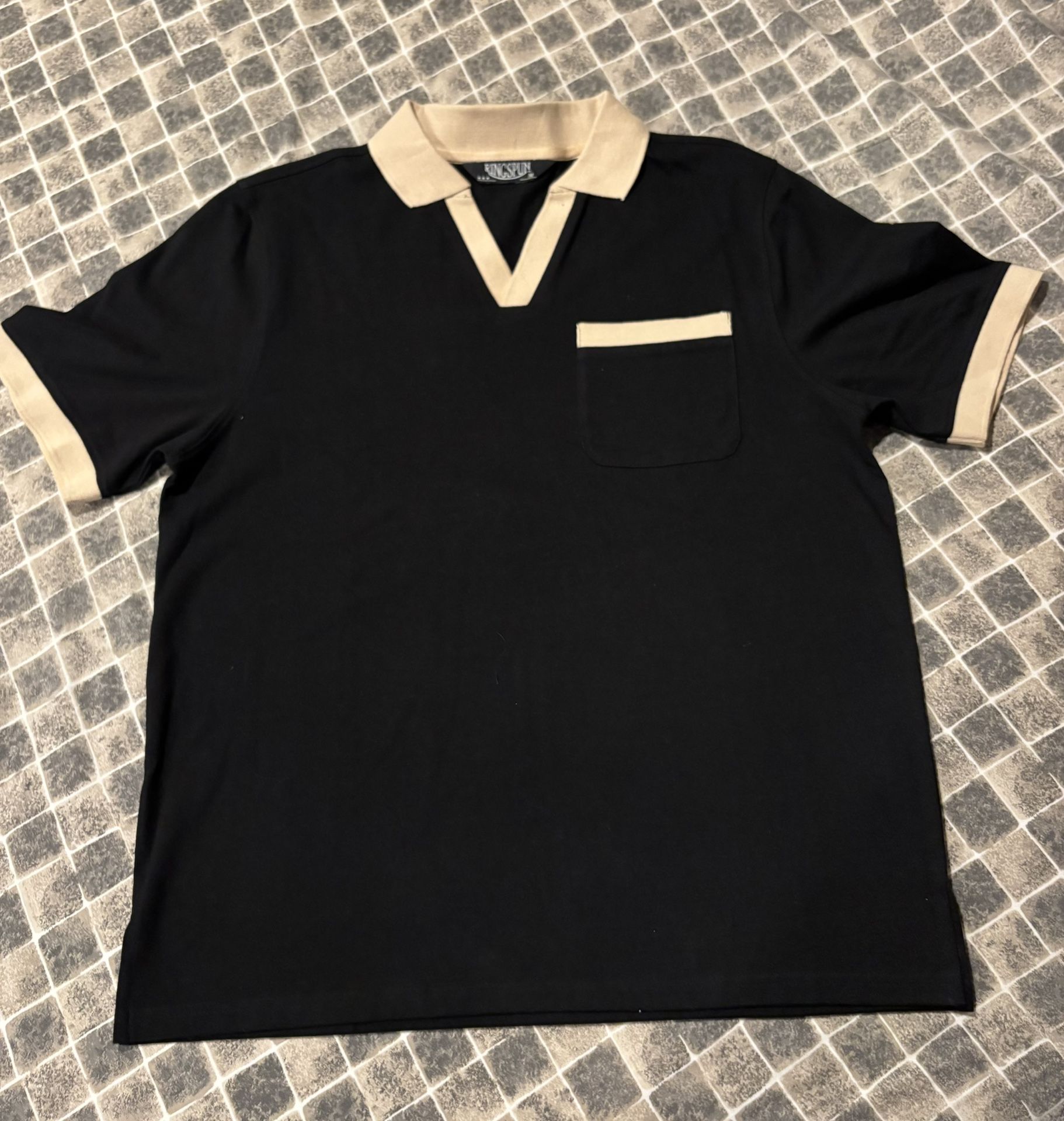 Black And Cream Polo