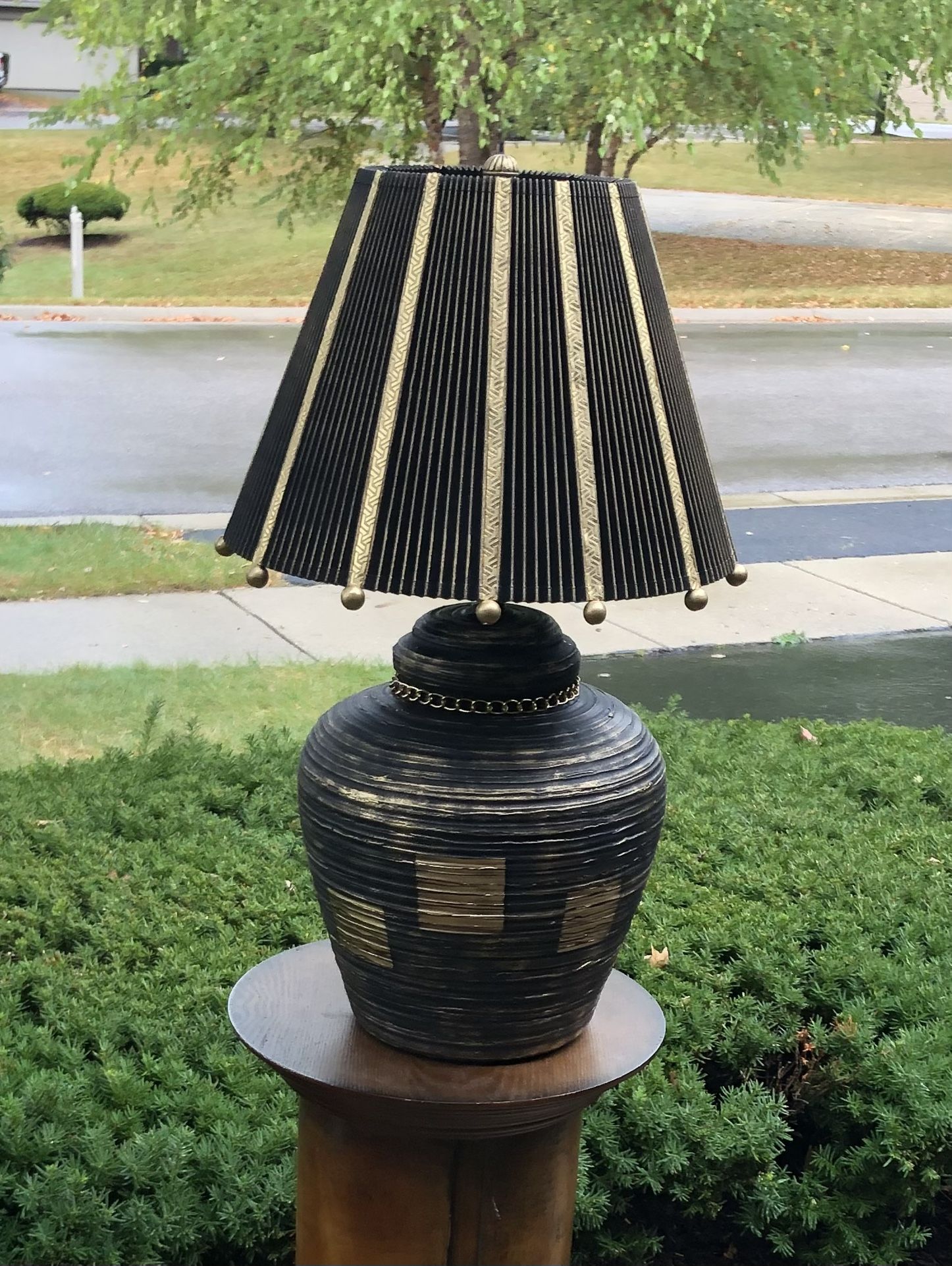 Table Lamp Art Handiwork by ELITE studio/MCM vintage from 80’