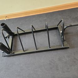 Horizontal Olympic Weight Plate Holder- Black