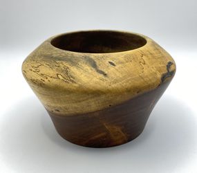 VTG Mid-Century Modern Florida Rosewood Hand Turned Signed By The Artist Bowl 