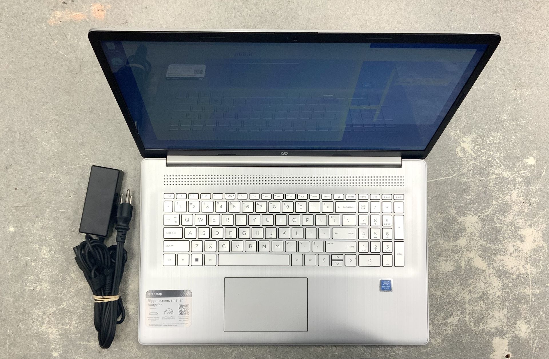 HP Laptop SLSC35HH 17 Inch Touch Screen Laptop Intel Pentimento Silver N5030 Processor 8 GB RAM 500 SSD Memory Storage Notebook Wifi Bluetooth