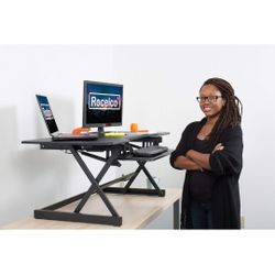 BRAND NEW Rocelco 46" Large Height Adjustable Standing Desk Converter