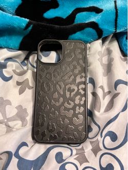 Used leopard print phone case