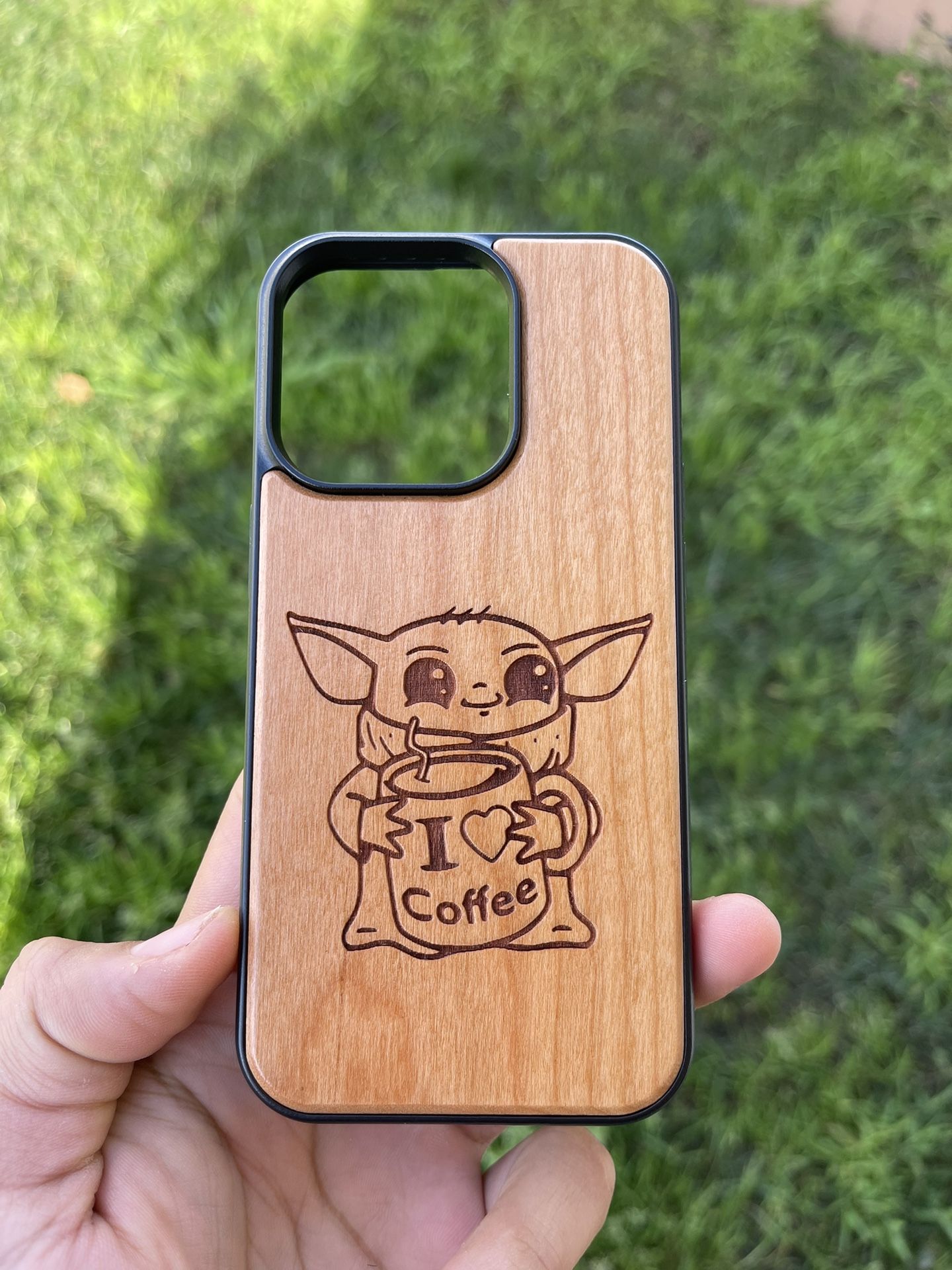 Wood Phone Case  Laser Engraved