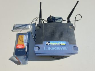 Linksys wireless router, netgear wireless USB and pc card adapter