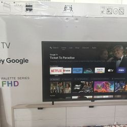 FPD 43 Inch Smart TV Android TV Full HD 1080p LED TV Frame Flat Screen Television With Google Cast S