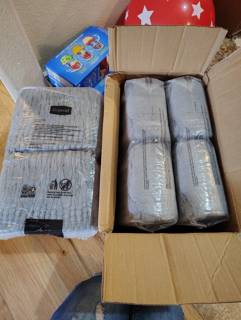 Large Depends, Incontinence Diapers