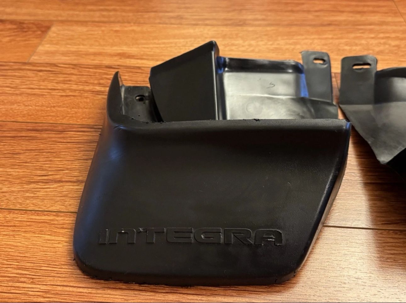 OEM 1990~1993 Acura Integra Rear Mudflap Splash Guard L+R Black Pair Set