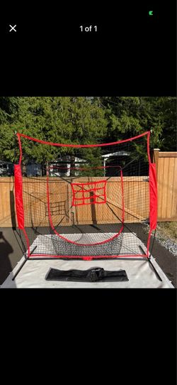 Portable baseball and softball practice net