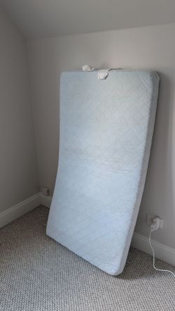 IKEA VYSSA Crib and Toddler Mattress (Light Blue Quilted) – As-Is Condition