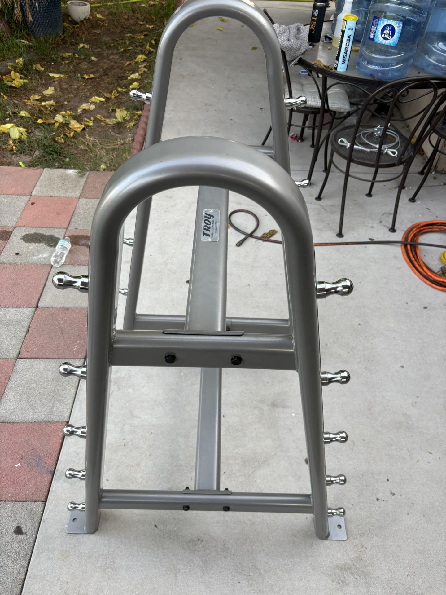Troy Fixed Barbell Rack In Like New Condition 