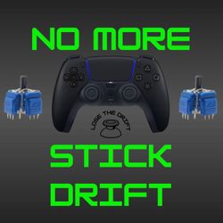 NO MORE DRIFT - PS5 DualSense Midnight Black Controller With TMR (REFURBISHED)