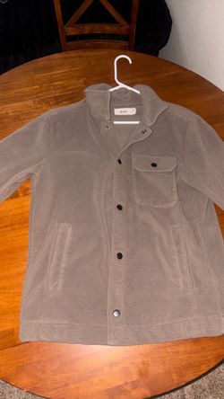 Hollister Fleece Snap Button Jacket