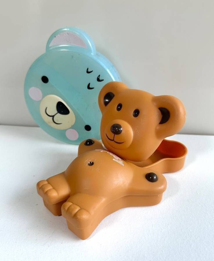 Vintage Collectible Spicey Teddy Bear Grahams Chip Snack Holds 1 Cup Container And His Friend Goes For Free