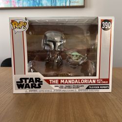 Funko Pop Star Wars The Mandalorian With The Child #390