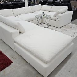 New In Box 📦 XL CLOUD Sectional 6 PCS(Ottoman included)🌻 Finance Options🎄 Same Day Delivery 🚚🎄 🎅🏻🌻