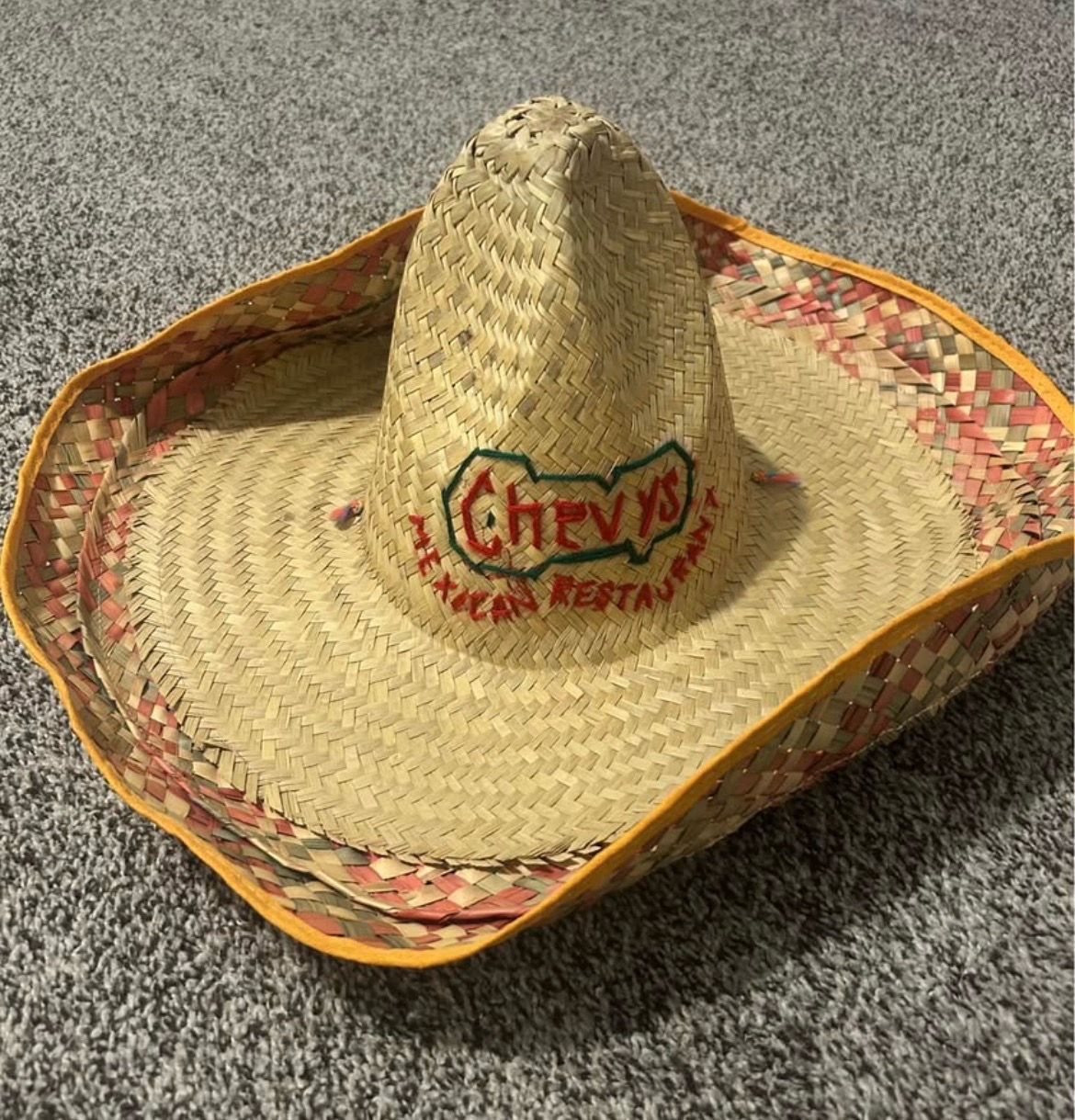 Chevys Fresh Mex Restaurant Birthday Sombrero Vintage