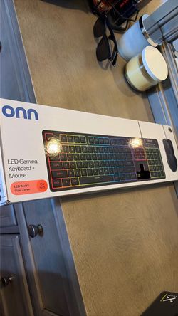 ONN LED Gaming Keyboard and Mouse Combo