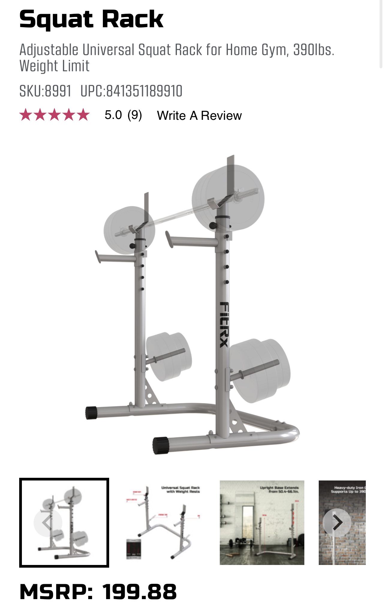Kettler squat rack sale