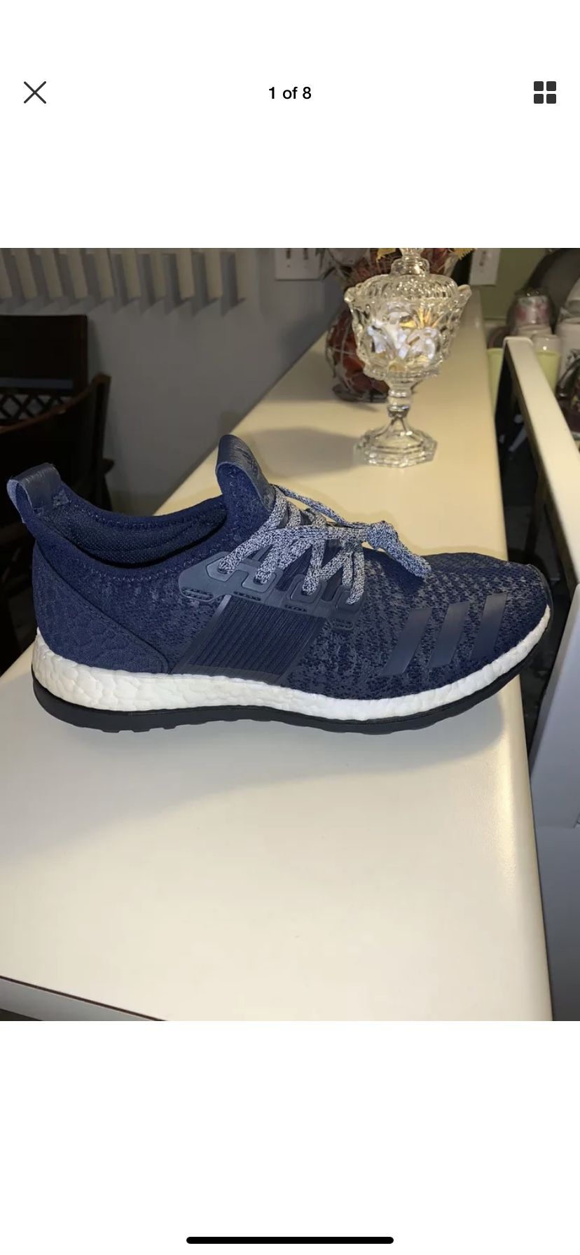 Adidas pureboost shoes men’s size 7.5 dark blue