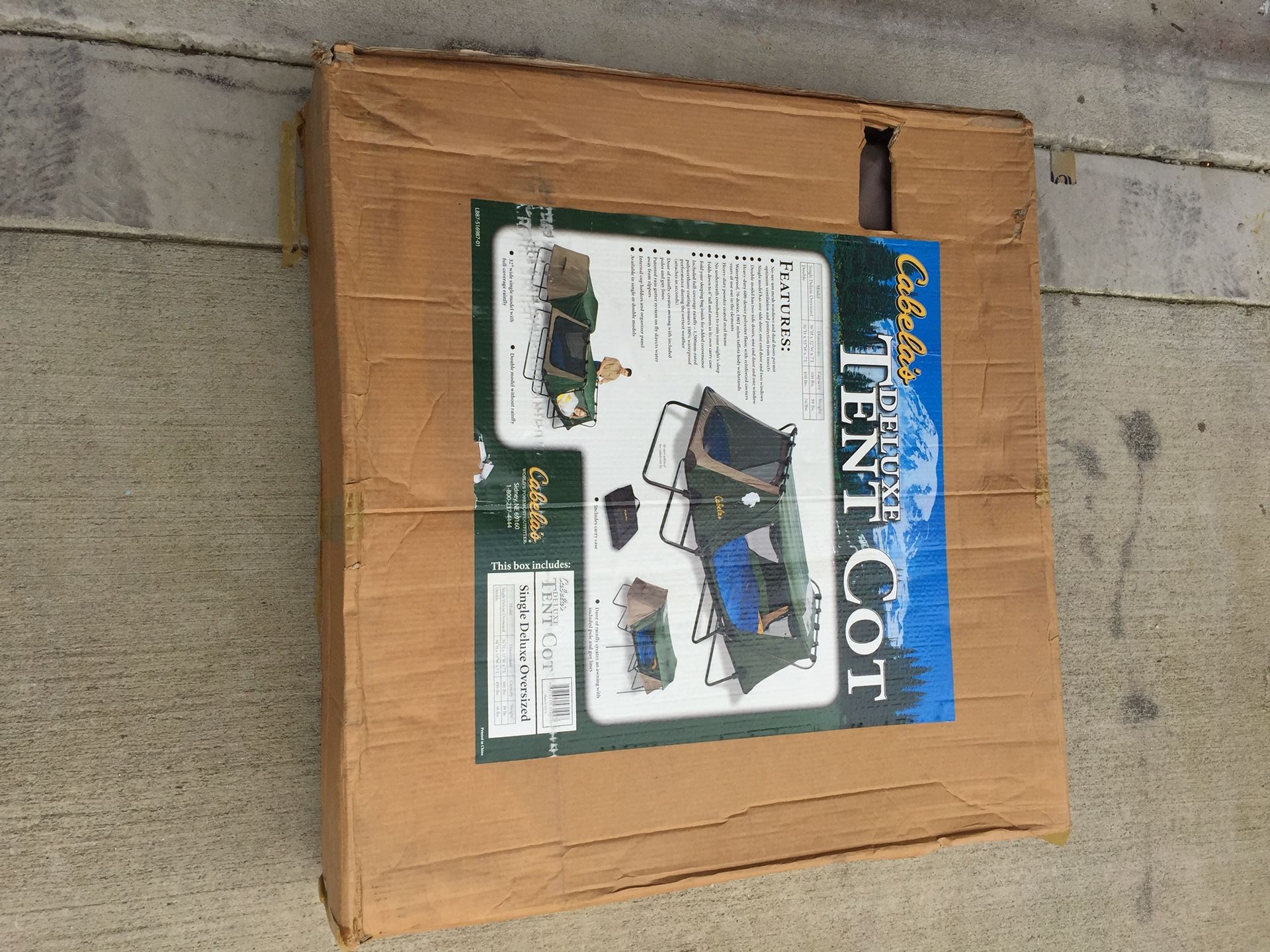 Tent cot single deluxe Cabelas