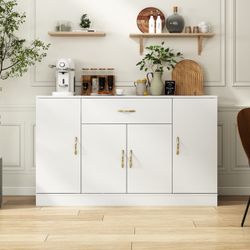 Sideboard Buffet Cabinet with Storage, Large Kitchen Storage Cabinet with 1