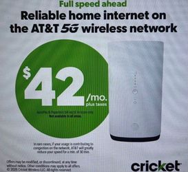 Get unlimited internet for $42/mo only at Cricket🔥