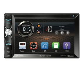 Soundstream VR-620HB 2-DIN 6.2" Touchscreen DVD Receiver Bluetooth + CAM-95BK