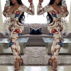 One Piece Jewel Print Jumpsuit