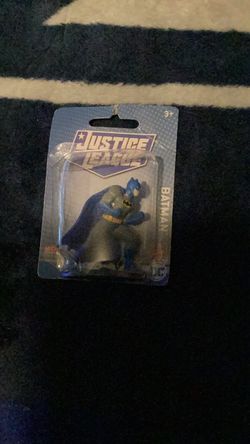 Justice League Batman DC Comics Mini Figure Toy or Cake Blue Topper 3 Inch new sealed figure