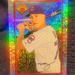 2014 BOWMAN PLATINUM SILVER DIAMOND REFRACTOR JAVIER BÁEZ (RC)