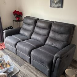 Bobs Furniture Forte Reclining Sofa 