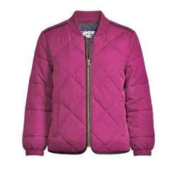NWT Lands’ End Women’s ThermoPlume Down-Alternative Jacket, Rubellite, Petite Small (fits like Medium)